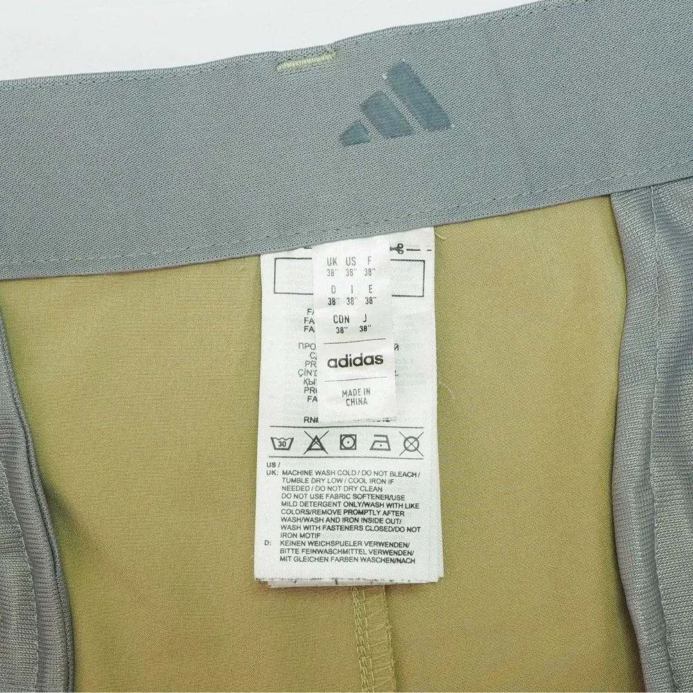 Adidas Golf Ultimate 365 Shorts Mens 38 Khaki Brown Flat Front Performance Tech